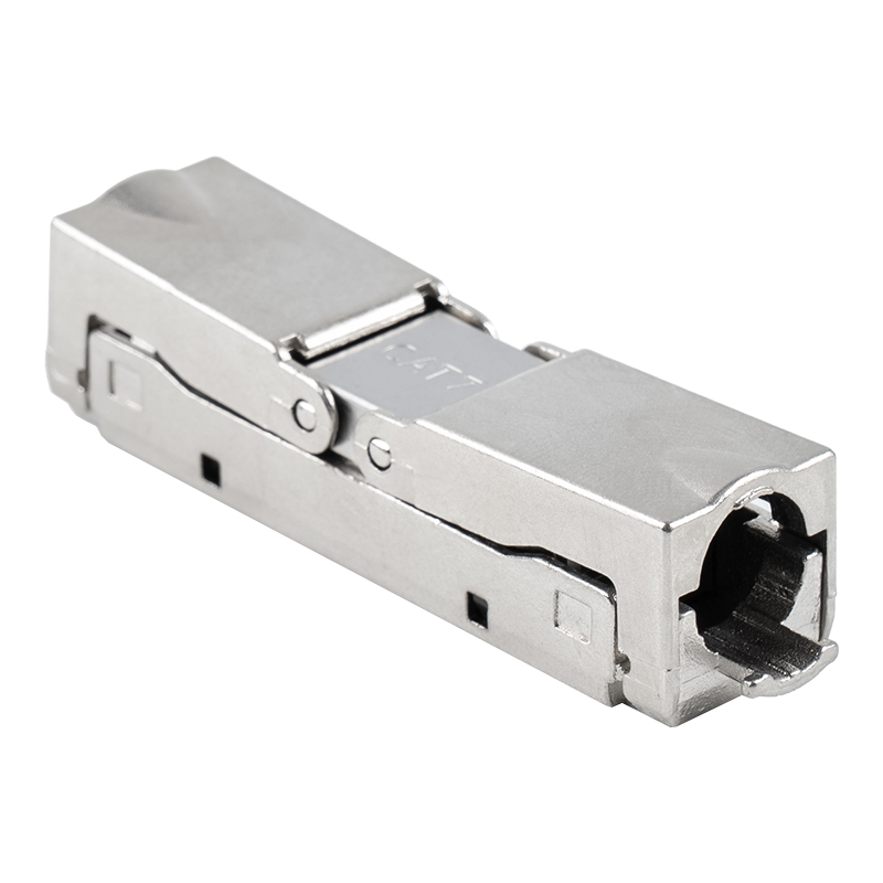 Cat6A Shielded Push-down Type Toolless Connector（Single opening） RJ-604S-1-C6A 