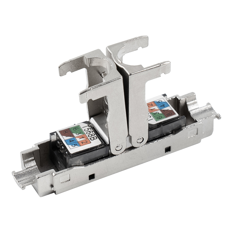 Cat6A Shielded Push-down Type Toolless Connector（Single opening） RJ-604S-1-C6A 