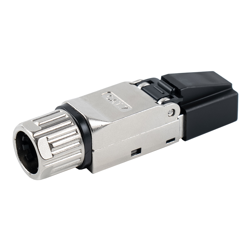Cat7 Shielded Toolless RJ45 Connector(with Plastic Protective Sleeves) RJ-G50S-1-C7
