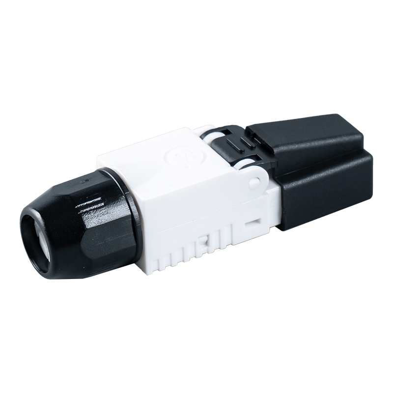 Cat7 Unshielded Toolless RJ45 Connector（with plastic caps on the head ） RJ-G50U-1-C7