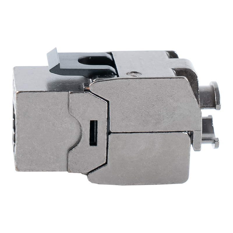 C6A Shielded 180° Tolless Keystone Jack (flip-open type) SM-2336SH8C6A 