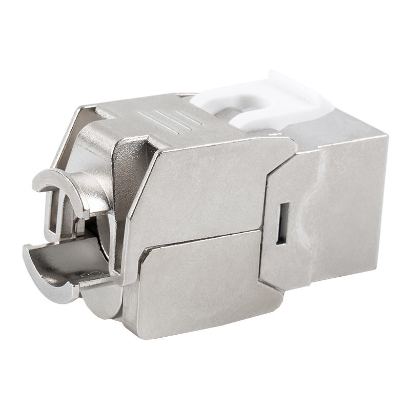 C6A Shielded 180° Tolless Keystone Jack (flip-open type) SM-2336SH8C6A 