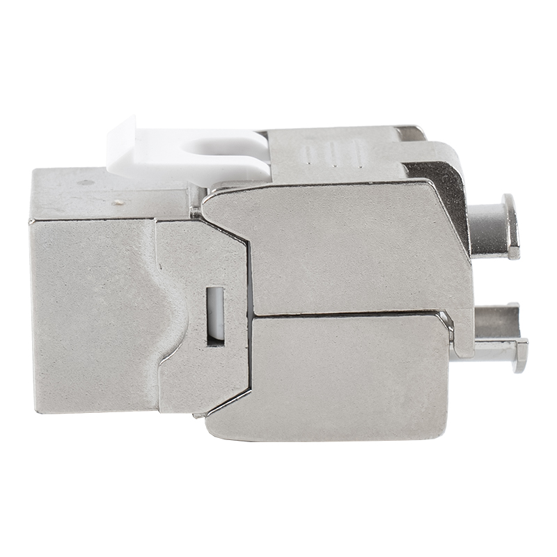 C6A Shielded 180° Tolless Keystone Jack (flip-open type) SM-2336SH8C6A 