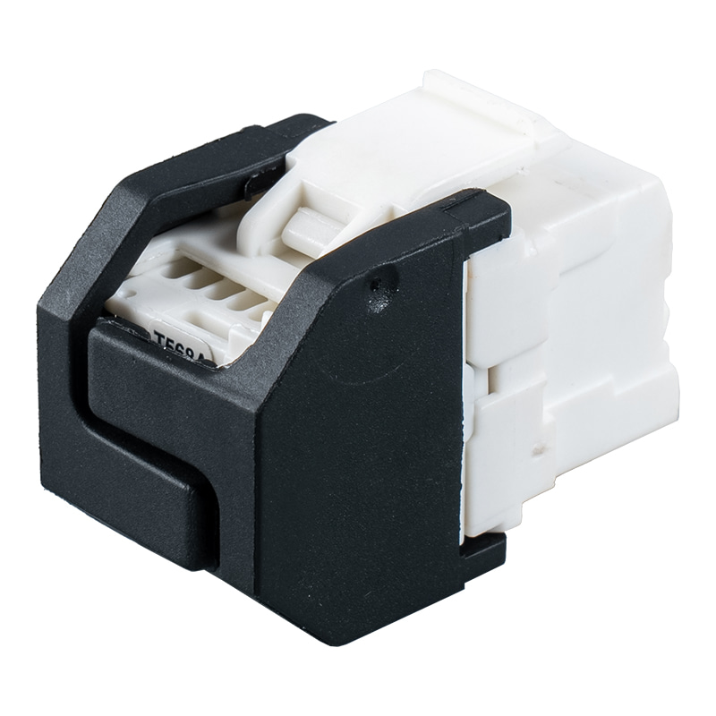 Cat6 Unshielded 180° Toolless Modular Jack (with shutter) SM-2399H8C6