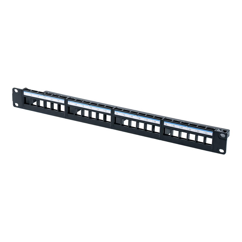 19-inch 1U 24-port unshielded rack (blue plastic cardboard) SP-3401-24P 