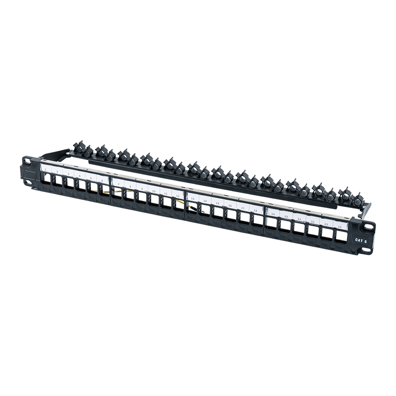 19-inch 1U 24-port unshielded rack (foldable bracket) SP-3402-24P