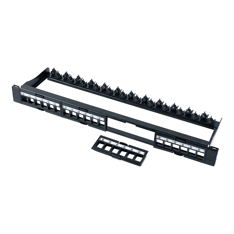 19-inch 1U 24-port unshielded rack mount (removable window) SP-3404-24P