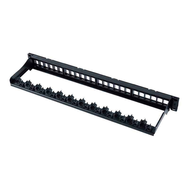 19-inch 1U 24-port unshielded rack mount (removable window) SP-3404-24P