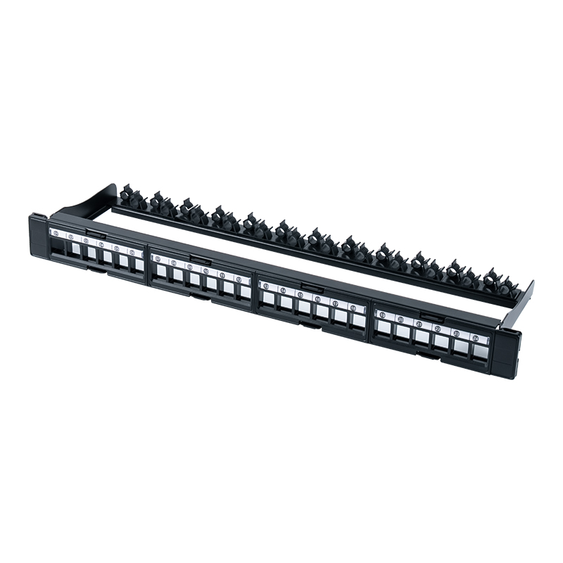 19-inch 1U 24-port unshielded rack mount (removable window) SP-3404-24P