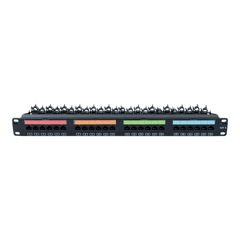 19-inch 1U 24-port unshielded rack (flip-top plastic window) SP-3405-24P