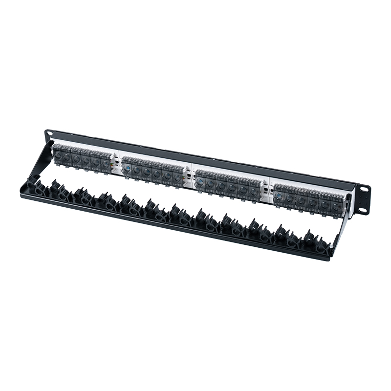 19-inch 1U 24-port unshielded rack (flip-top plastic window) SP-3405-24P