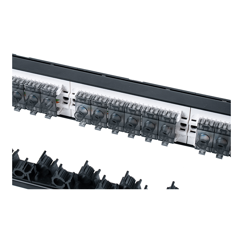 19-inch 1U 24-port unshielded rack (flip-top plastic window) SP-3405-24P