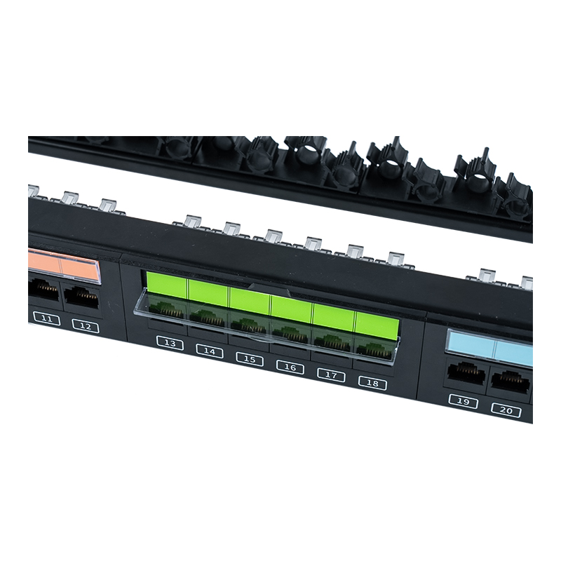 19-inch 1U 24-port unshielded rack (flip-top plastic window) SP-3405-24P