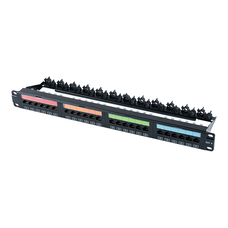 19-inch 1U 24-port unshielded rack (flip-top plastic window) SP-3405-24P
