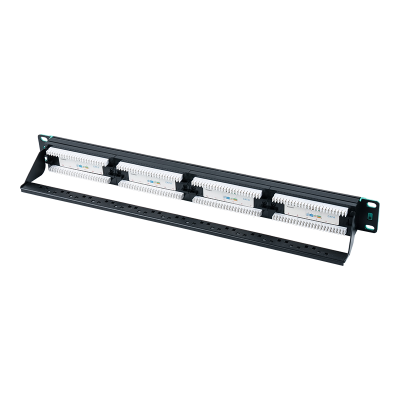19-inch 1U 24-port unshielded rack (with replaceable plastic cardstock) SP-3406-24P