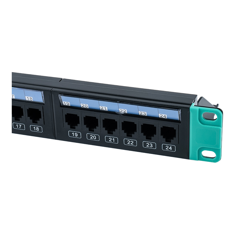 19-inch 1U 24-port unshielded rack (with replaceable plastic cardstock) SP-3406-24P