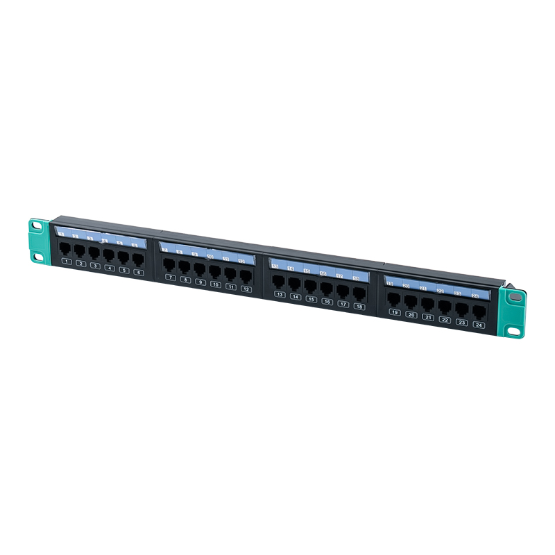 19-inch 1U 24-port unshielded rack (with replaceable plastic cardstock) SP-3406-24P