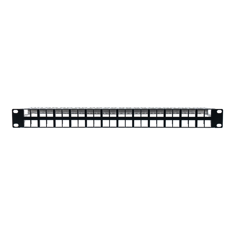 19-inch 1U 24-port shielded empty rack (unnumbered version) SP-3407-24P