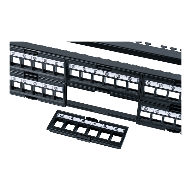 19-inch 1U 48-port unshielded rack (removable window) SP-3408-48P
