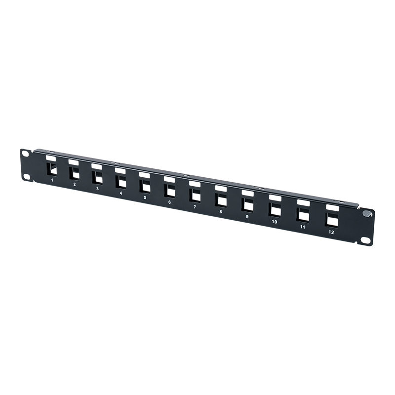 19-inch 1U 12-port shielded blank frame SP-3409S-12P