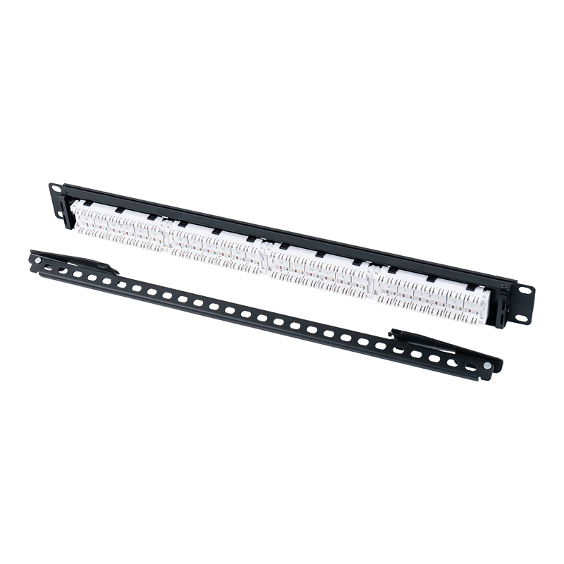 Cat5e 19-inch 1U unshielded 24-port patch panel (flip-top plastic window) SP-3410D24-C5E