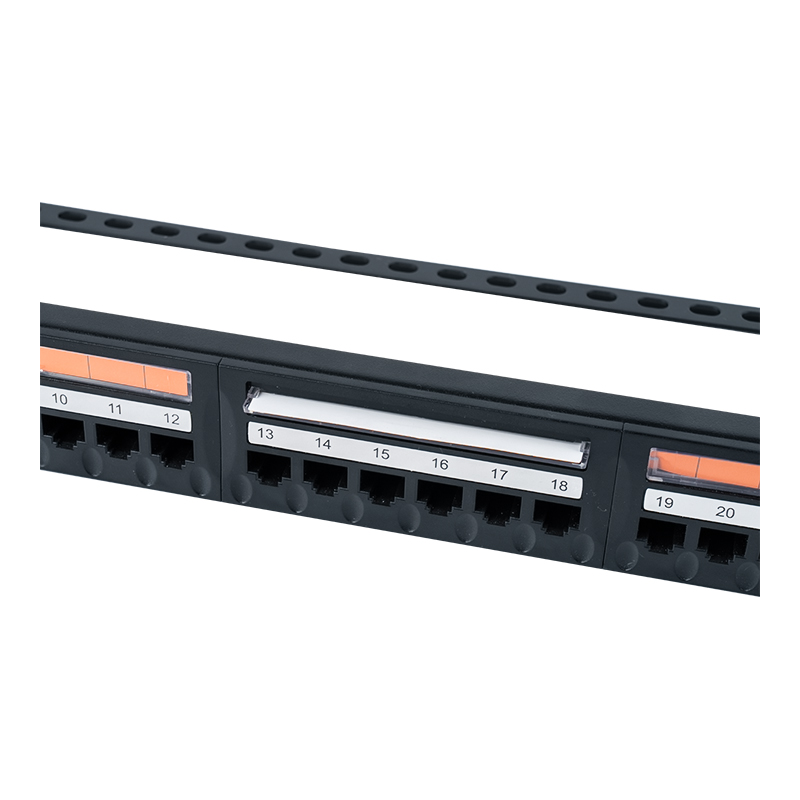 Cat5e 19-inch 1U unshielded 24-port patch panel (flip-top plastic window) SP-3410D24-C5E