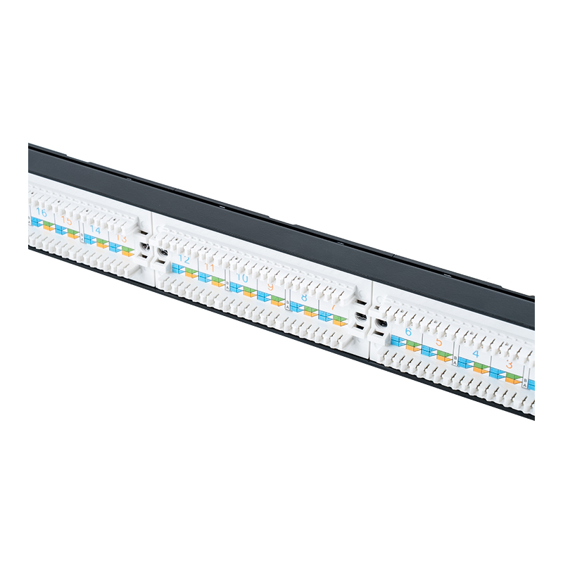 C6 19-inch 1U Unshielded 24-Port Patch Panel (Flip-top Plastic Window) SP-3411D24-C6