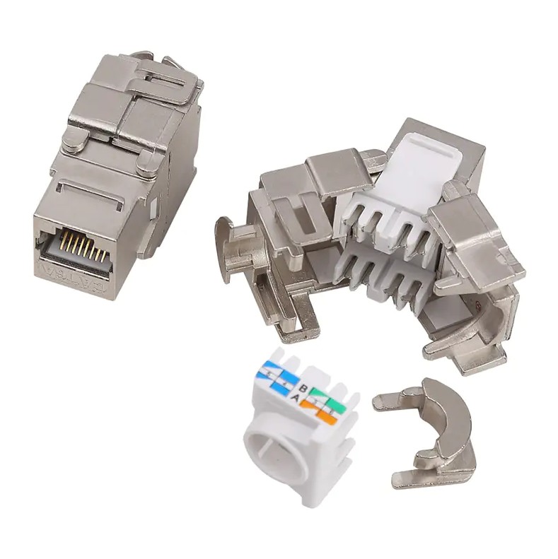 What is the difference between a Keystone Jack and an RJ45 plug?